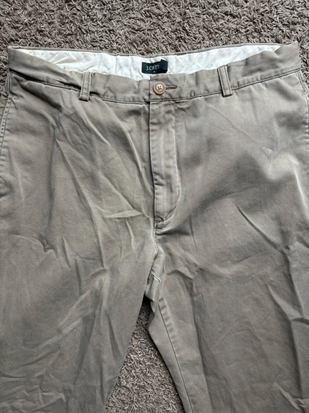 J. Crew Khaki Straight-Leg Chinos